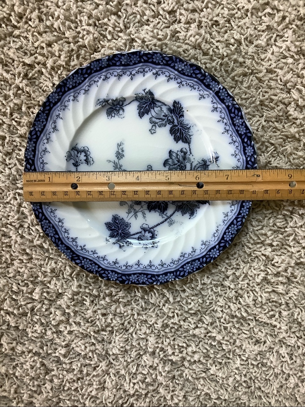 Henry Alcock Danube flow blue plate - Picture 5 of 5